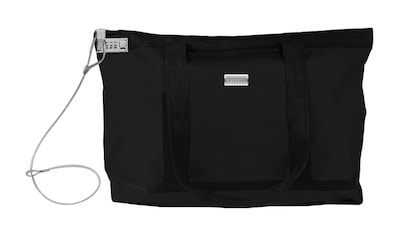 Vaultz® Locking Zipper Tote Bag, Black (VZ00678)