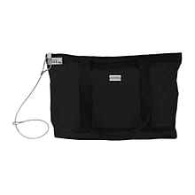 Vaultz® Locking Zipper Tote Bag, Black (VZ00678)