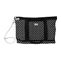 Vaultz® Locking Zipper Tote Bag , Black/White Polka Dots (VZ00682)
