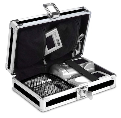 Vaultz® Locking Gadget Box, 5.5 x 8.25 x 2.25, Black (VZ01269)