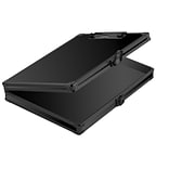 Vaultz® Locking Storage Clipboard, 2 x 13 x 10, Black on Black (VZ03492)