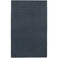 StyleHaven Transitional Solid Shag 100% Wool 5 X 8 Navy Area Rug (WANO271065X8L)