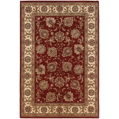 StyleHaven Traditional Polypropylene 4X 59 Red/Ivory Area Rug (WARI117C34X6L)
