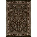 StyleHaven Traditional Polypropylene 53 X 79 Green/Ivory Area Rug (WARI213G85X8L)