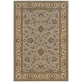 StyleHaven Traditional Floral Polypropylene 53 X 79 Blue/Ivory Area Rug (WARI2153B5X8L)