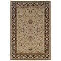 StyleHaven Traditional Floral Polypropylene 53 X 79 Blue/Brown Area Rug (WARI2153D5X8L)
