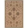 StyleHaven Traditional Floral Polypropylene 53 X 79 Beige/Gold Area Rug (WARI2302A5X8L)