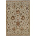StyleHaven Traditional Floral Polypropylene 53 X 79 Blue/Gold Area Rug (WARI2302B5X8L)