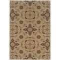 StyleHaven Transitional Floral Polypropylene 53 X 79 Gold/Green Area Rug (WARI2313A5X8L)