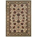 StyleHaven Traditional Floral Polypropylene 710 X 11 Ivory/Red Area Rug (WARI431O38X11L)