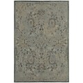 StyleHaven Distressed Traditional Polypropylene 53X76 Blue/Brown Area Rug (WCLO3692I5X8L)