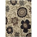 StyleHaven Shag Floral Polypropylene 53 X 76 Ivory/Beige Area Rug (WCVN504J65X8L)