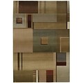 StyleHaven Contemporary Geometric Polypropylene 710 X 11 Green/Red Area Rug (WGNR157G18X11L)