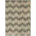 StyleHaven Transitional Chevron Polypropylene 67 X 96 Grey/Ivory Area Rug (WHIG6608A6X9L)