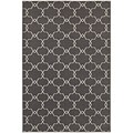 StyleHaven Transitional Geometric Trellis Polypropylene 53X76 Grey/Ivory Area Rug WHTN537E55X8L