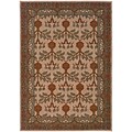 StyleHaven Transitional Floral Nylon 53 X 76 Beige/Blue Area Rug (WINF2177F5X8L)