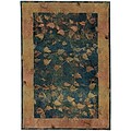 StyleHaven Transitional Border Polypropylene 53 X 76 Blue/Gold Area Rug (WKHA349B45X8L)