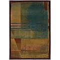 StyleHaven Contemporary Abstract Polypropylene 4X 59 Red/Green Area Rug (WKHR890X44X6L)