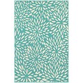 StyleHaven Outdoor Floral Polypropylene 67 X 96 Blue/Ivory Area Rug (WMEI1506L6X9L)