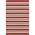 StyleHaven Outdoor Stripe Polypropylene 53 X 76 Red/Blue Area Rug (WMEI5701R5X8L)