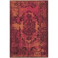 StyleHaven Traditional Overdyed Polypropylene 67 X 96 Pink/Yellow Area Rug (WREV6314B6X9L)