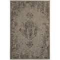 StyleHaven Traditional Overdyed Polypropylene 710 X 1010 Grey/Charcoal Area Rug (WREV6330A8X11L)