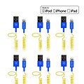 Delton Apple Certified 4FT Lightning Cable, Assorted Colors, 6/Pack (CE17418A)