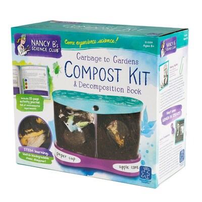 Educational Insights Nancy B's Science Club Garbage to Gardens Compost Kit & Decomposition Book (5359)