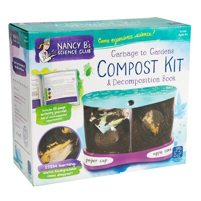 Educational Insights Nancy B's Science Club Garbage to Gardens Compost Kit & Decomposition Book (5359)