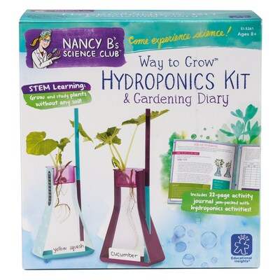 Educational Insights Nancy B's Science Club Way to Grow Hydroponics Kit and Gardening Diary (5361)