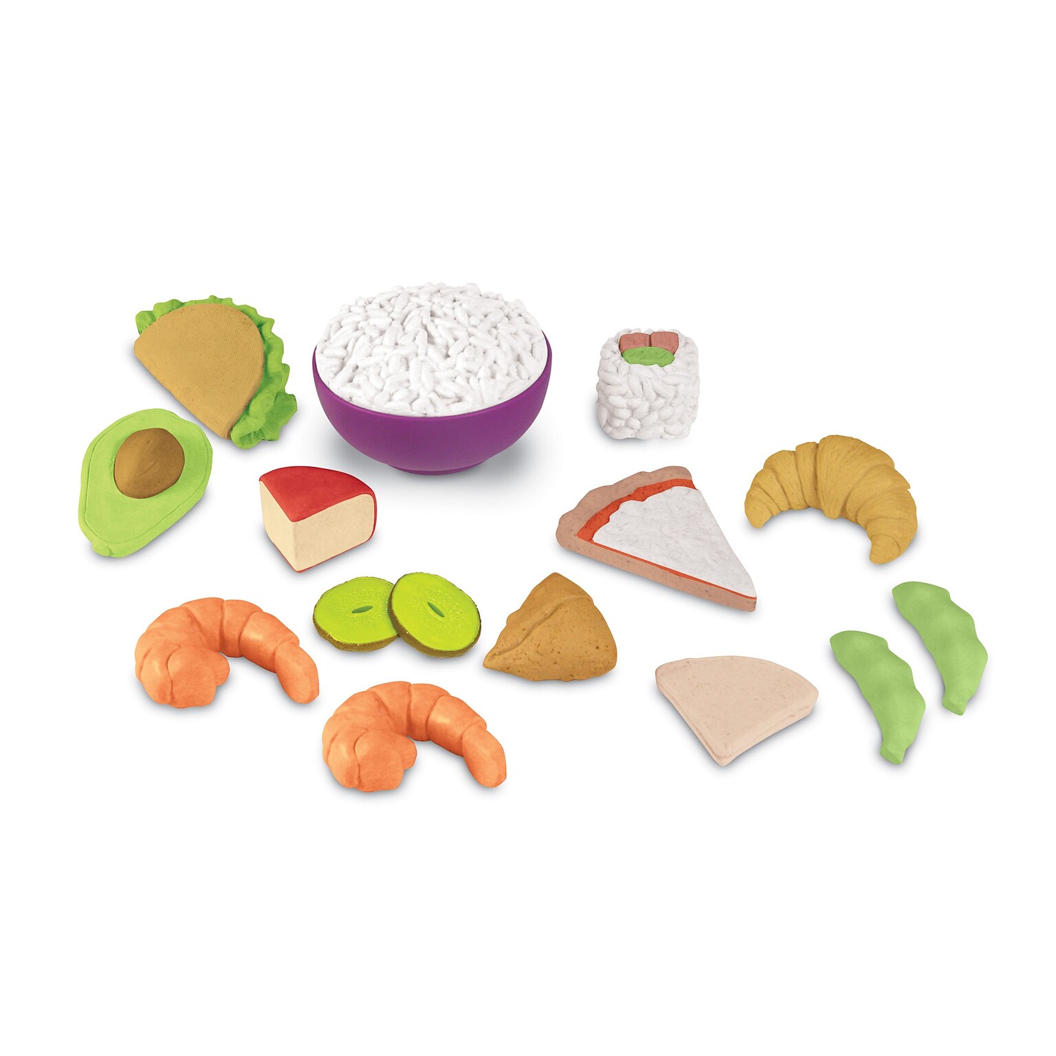 Learning Resources New Sprouts Multicultural Food Set, 15 piece (LER7712)