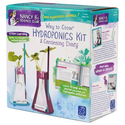 Educational Insights Nancy B's Science Club Way to Grow Hydroponics Kit and Gardening Diary (5361)