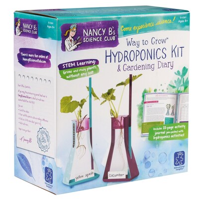Educational Insights Nancy B's Science Club Way to Grow Hydroponics Kit and Gardening Diary (5361)