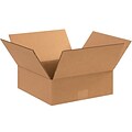 Flat Corrugated Boxes, 11 x 11 x 4, Kraft, 25/Bundle (11114)