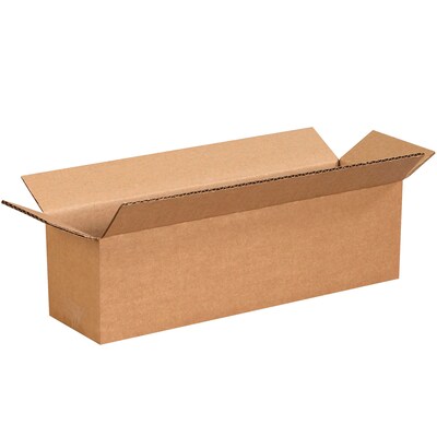 Long Corrugated Boxes, 13 x 3 x 3, Kraft, 25/Bundle (1333)