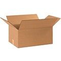 Corrugated Boxes, 17 1/4 x 11 1/4 x 9, Kraft, 25/Bundle (17119)
