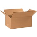 Corrugated Boxes, 17 x 11 x 8, Kraft, 25/Bundle (17118R)