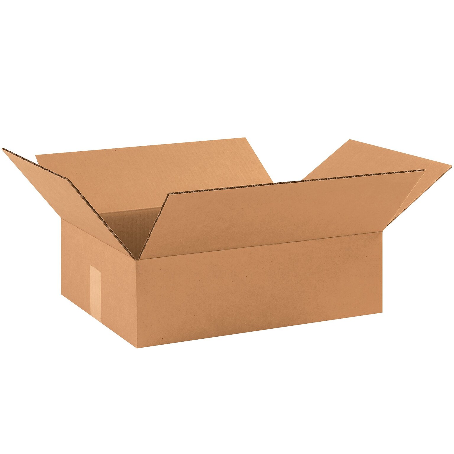 Flat Corrugated Boxes, 17 1/2 x 12 x 3, Kraft, 25/Bundle (17123)