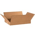 Flat Corrugated Boxes, 18 x 12 x 2, Kraft, 25/Bundle (18122)