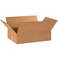 Flat Corrugated Boxes, 18" x 13" x 5", Kraft, 25/Bundle (18135)