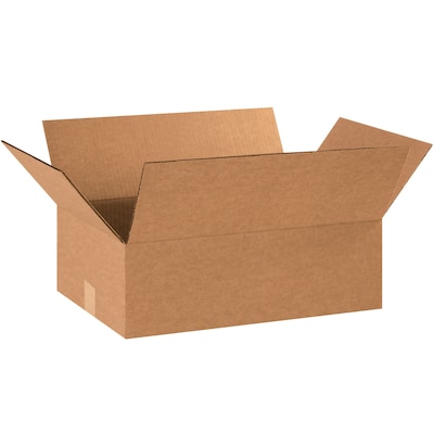 Partners Brand 17 x 12 x 6 Corrugated Boxes, 32 ECT, Kraft, 25/Bundle (17126)