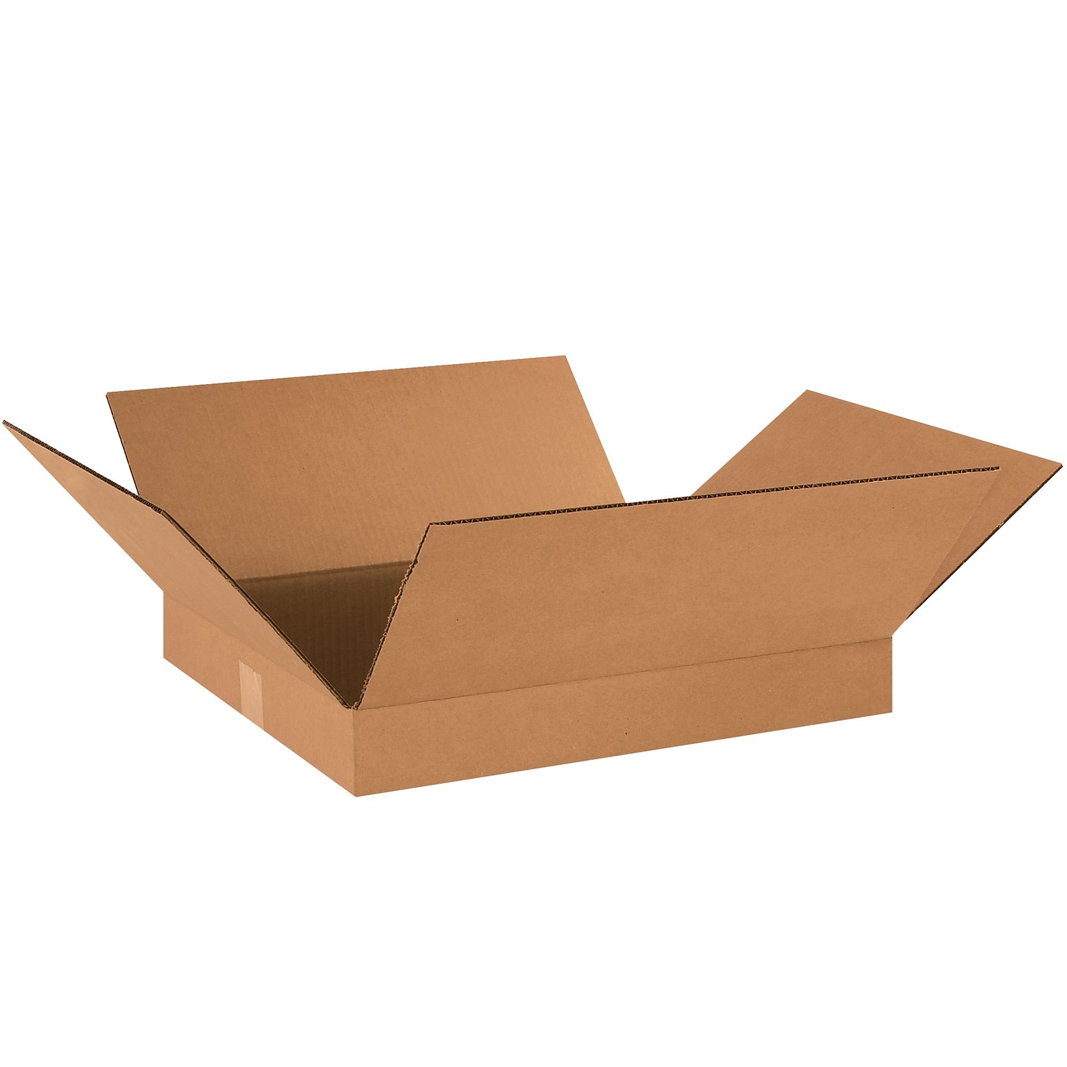 Flat Corrugated Boxes, 18 x 16 x 2, Kraft, 25/Bundle (18162)