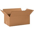 Partners Brand 19 x 12 x 7 Corrugated Boxes, 32 ECT, Kraft, 25/Bundle (19127)