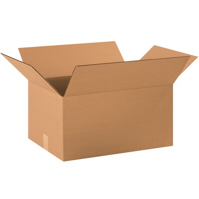 Corrugated Boxes, 22 x 16 x 12, Kraft, 20/Bundle (221612)