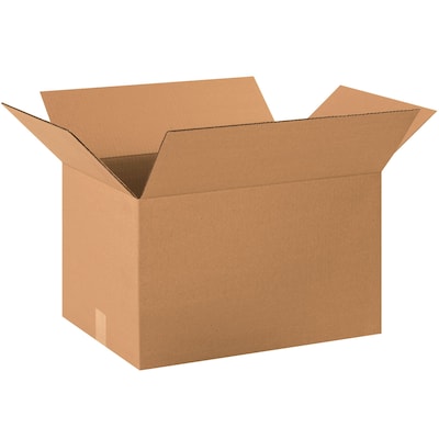 Corrugated Boxes, 22 x 16 x 14, Kraft, 20/Bundle (221614)
