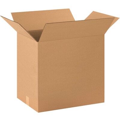 Corrugated Boxes, 20 x 12 x 16, Kraft, 20/Bundle (201216)