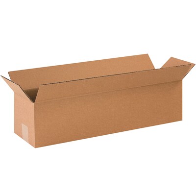 Long Corrugated Boxes, 12 x 3 x 3, Kraft, 25/Bundle (1233)