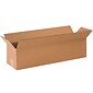 Long Corrugated Boxes, 12" x 3" x 3", Kraft, 25/Bundle (1233)