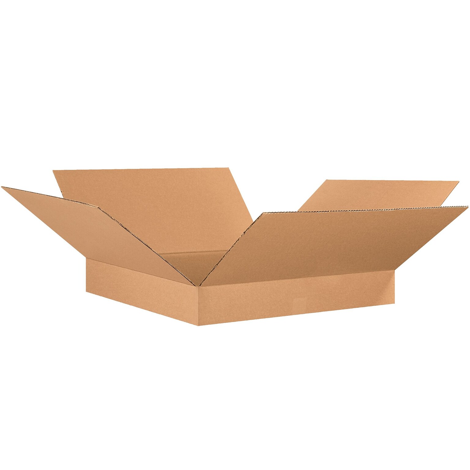 Flat Corrugated Boxes, 26 x 26 x 4, Kraft, 15/Bundle (26264)