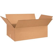 Flat Corrugated Boxes, 28 x 18 x 8, Kraft, 15/Bundle (28188)